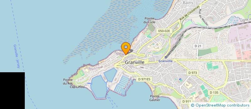 localisation de l'entreprise SOCIETE NOUVELLE DU CASINO CLUB DE GRANVILLE  GRANVILLE