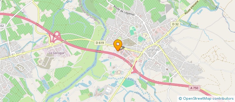 localisation de l'entreprise SOCIETE NOUVELLE DU COMPTOIR D'EQUIPEMENT AGRICOLE ET AUTOMOBILE à GIGNAC