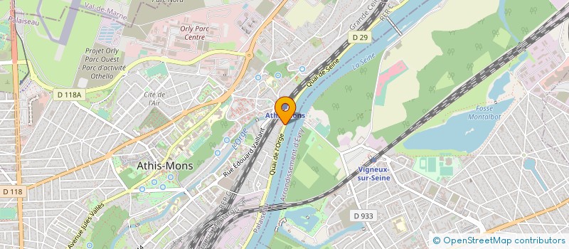 localisation de l'entreprise SOCIETE NOUVELLE DU GARAGE DU QUAI DE L ORGE à ATHIS-MONS