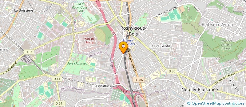 localisation de l'entreprise SOCIETE NOUVELLE DU GARAGE MEDERIC à ROSNY-SOUS-BOIS