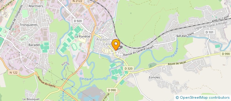 localisation de l'entreprise SOCIETE NOUVELLE DU GOLF à ARPAJON-SUR-CERE