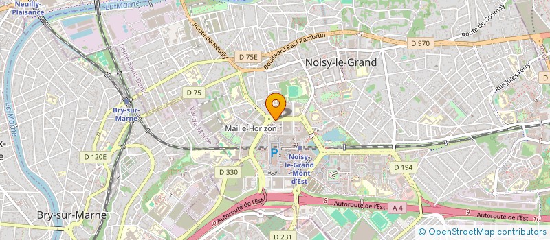 localisation de l'entreprise SOCIETE NOUVELLE DU MONT D'EST à NOISY-LE-GRAND