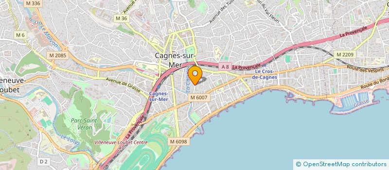 localisation de l'entreprise SOCIETE NOUVELLE DU VIEUX MOULIN à CAGNES-SUR-MER
