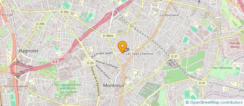 localisation de l'entreprise SOCIETE NOUVELLE ELECTRIQUE SARCELLOISE à MONTREUIL