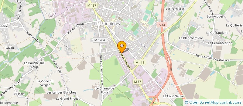 localisation de l'entreprise SOCIETE NOUVELLE EMFA à LES SORINIERES