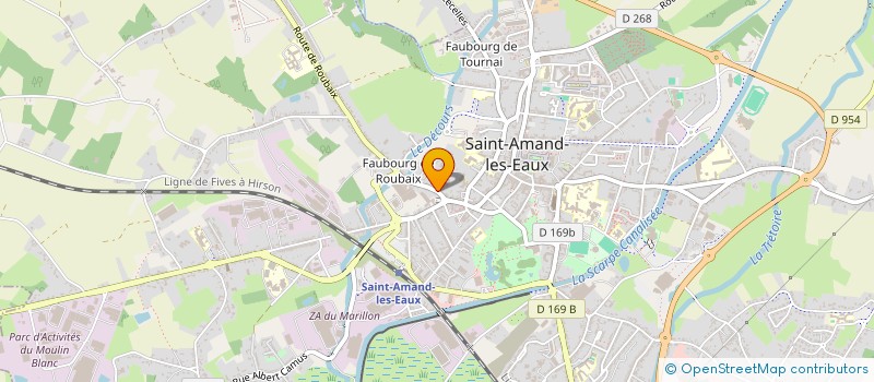 localisation de l'entreprise SOCIETE NOUVELLE ESPERANCE AMANDINOISE  SAINT-AMAND-LES-EAUX