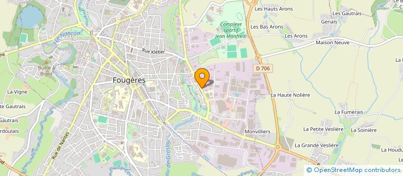 localisation de l'entreprise SOCIETE NOUVELLE ETS LELIEVRE  FOUGERES