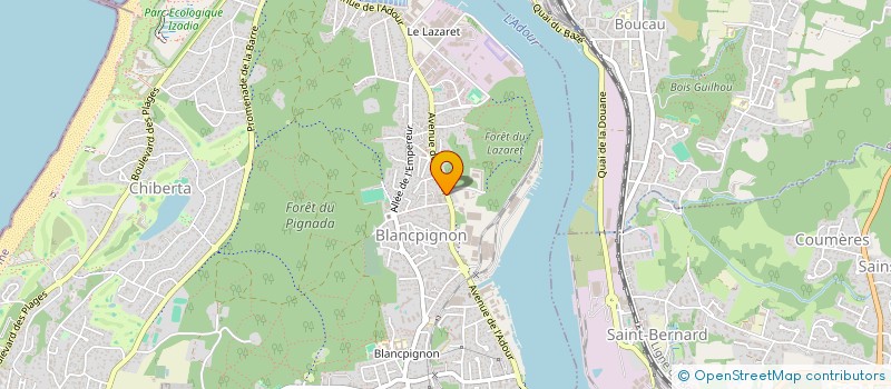 localisation de l'entreprise SOCIETE NOUVELLE EUROBAIN  ANGLET