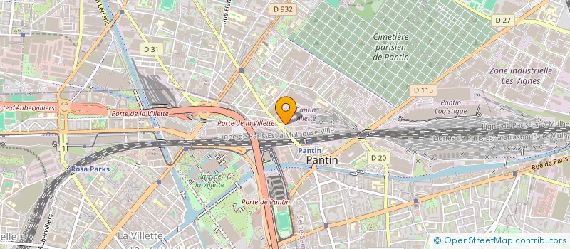 localisation de l'entreprise SOCIETE NOUVELLE FOLLOT à PANTIN