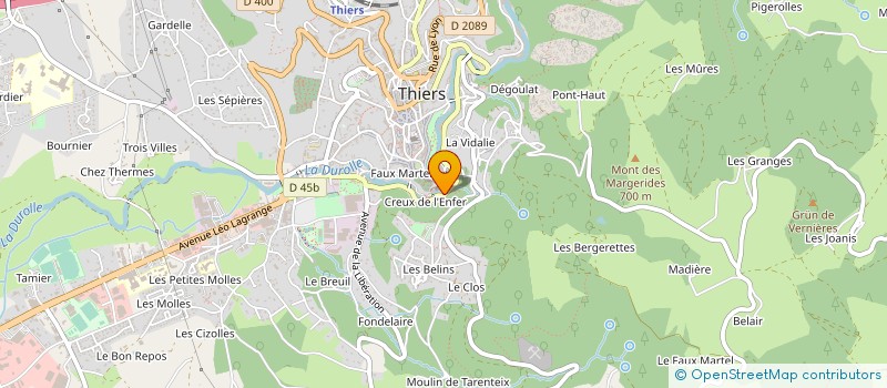 localisation de l'entreprise SOCIETE NOUVELLE FONTENILLE PATAUD à THIERS