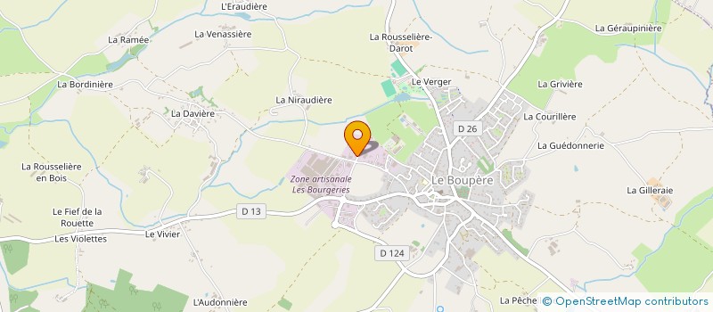 localisation de l'entreprise SOCIETE NOUVELLE FORTIN à LE BOUPERE