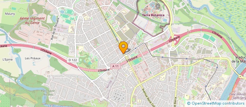 localisation de l'entreprise SOCIETE NOUVELLE G DESIGN SARL  AVRILLE