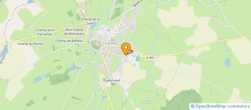 localisation de l'entreprise SOCIETE NOUVELLE G. RENAUD  LE CHATELET