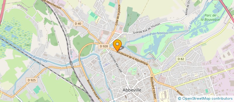 localisation de l'entreprise SOCIETE NOUVELLE GARAGE DE LA REPUBLIQUE à ABBEVILLE