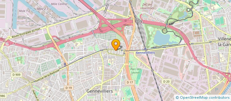 localisation de l'entreprise SOCIETE NOUVELLE GARAGE DU BOURNAIRE à GENNEVILLIERS