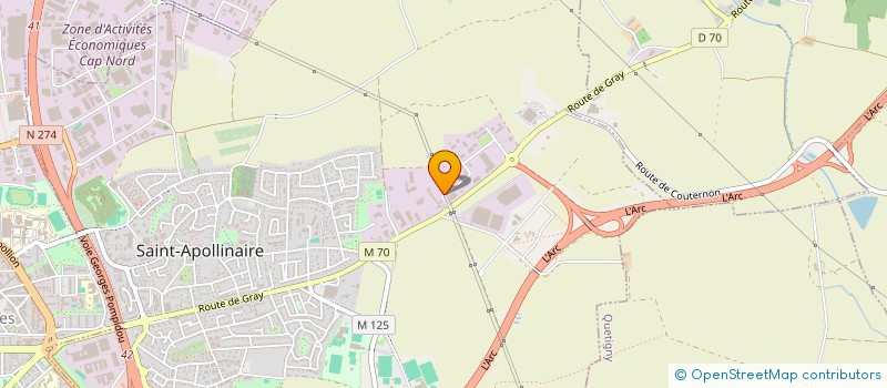 localisation de l'entreprise SOCIETE NOUVELLE GARAGE PIECES AUTO à SAINT-APOLLINAIRE