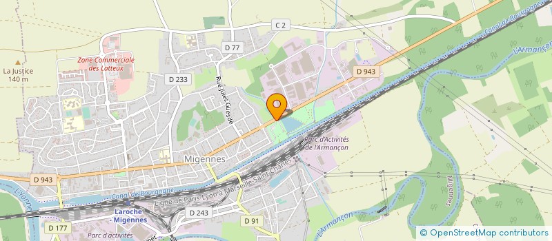 localisation de l'entreprise SOCIETE NOUVELLE GIBLIN LAVAULT à MIGENNES