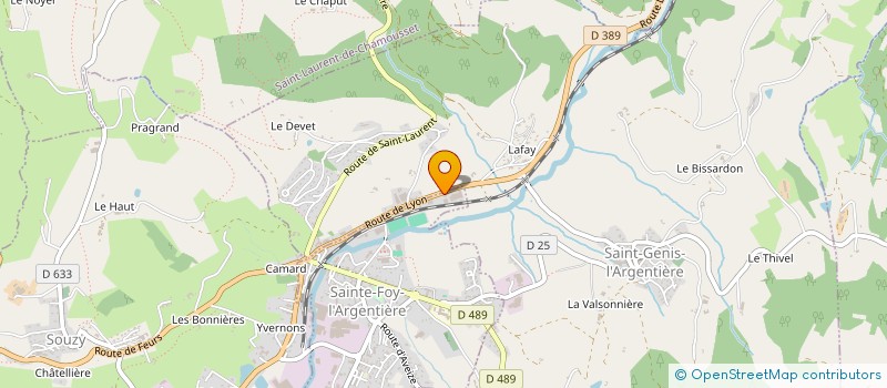 localisation de l'entreprise SOCIETE NOUVELLE GUILLARME INDUSTRIE à SAINTE-FOY-L'ARGENTIERE
