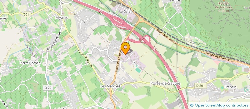 localisation de l'entreprise SOCIETE NOUVELLE HYDRAULIQUE SAVOYARDE-SNHS  PORTE-DE-SAVOIE