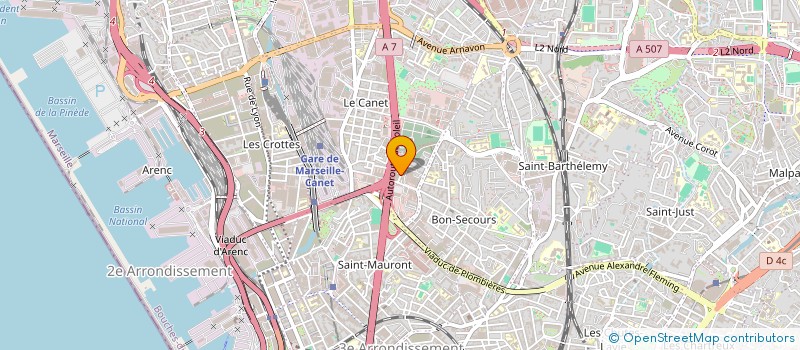 localisation de l'entreprise SOCIETE NOUVELLE IMMOBILIERE DJEBLI à MARSEILLE