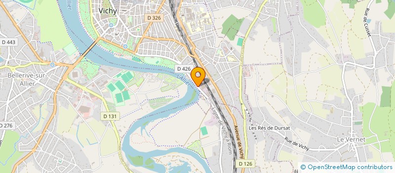 localisation de l'entreprise SOCIETE NOUVELLE IMPRIMERIE VIDAL à VICHY