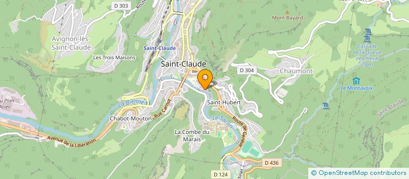 localisation de l'entreprise SOCIETE NOUVELLE JACQUEMIN VERGUET à SAINT-CLAUDE