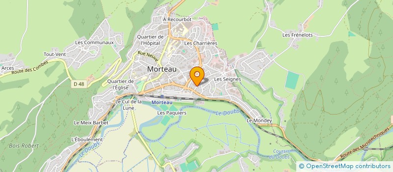 localisation de l'entreprise SOCIETE NOUVELLE KLAUS à MORTEAU