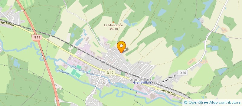 localisation de l'entreprise SOCIETE NOUVELLE KREMER SARL  GRANDVILLARS
