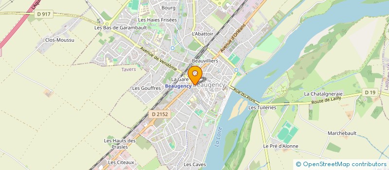 localisation de l'entreprise SOCIETE NOUVELLE L'ECU DE BRETAGNE à BEAUGENCY