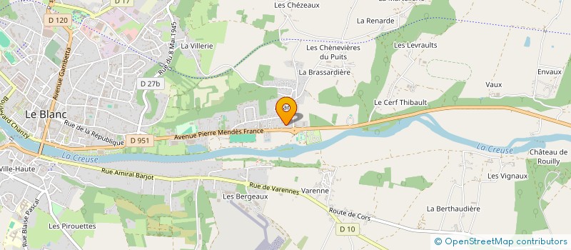 localisation de l'entreprise SOCIETE NOUVELLE L ILE D AVANT à LE BLANC