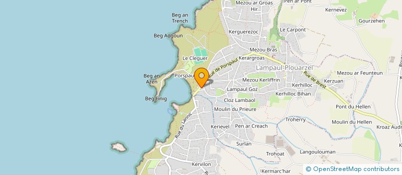 localisation de l'entreprise SOCIETE NOUVELLE LA CHALOUPE  LAMPAUL-PLOUARZEL