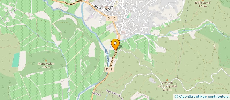 localisation de l'entreprise SOCIETE NOUVELLE LA TONKINOISE à CUERS
