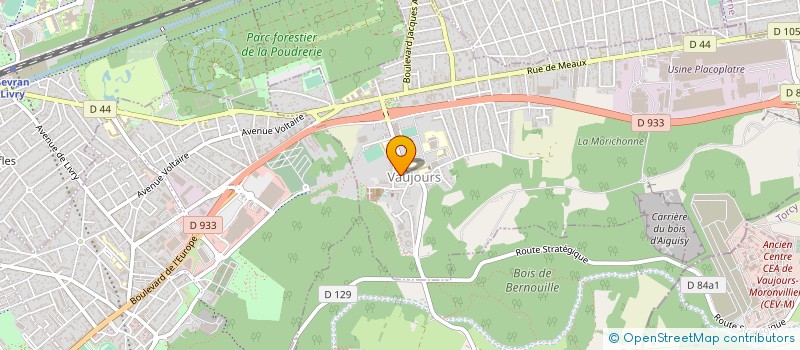 localisation de l'entreprise SOCIETE NOUVELLE LE CELTIQUE  VAUJOURS