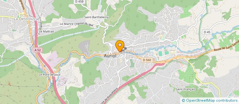 localisation de l'entreprise SOCIETE NOUVELLE LE COURANT FAIBLE  AURIOL