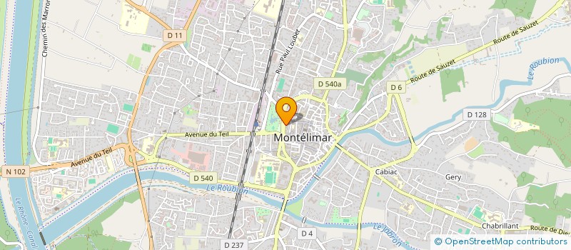 localisation de l'entreprise SOCIETE NOUVELLE LE RALLYE à MONTELIMAR