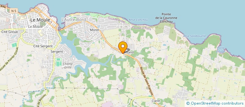 localisation de l'entreprise SOCIETE NOUVELLE LES EAUX MARINES à LE MOULE