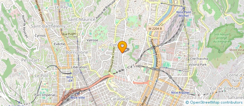 localisation de l'entreprise SOCIETE NOUVELLE LES JARDINS FLEURIS  NICE