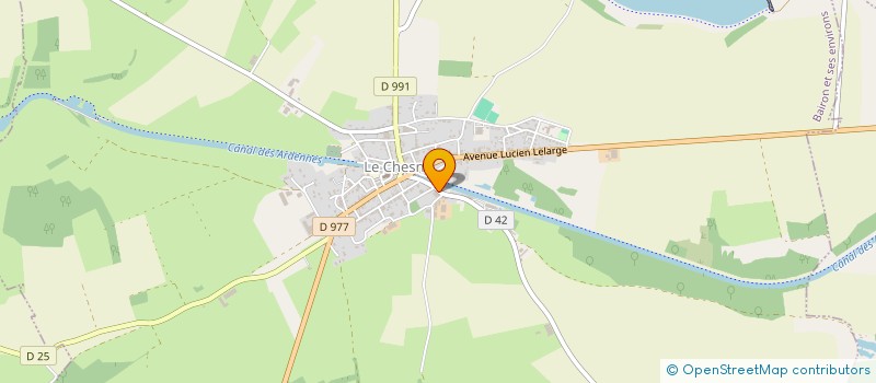 localisation de l'entreprise SOCIETE NOUVELLE LES TOITURES ARDENNAISES  BAIRON ET SES ENVIRONS