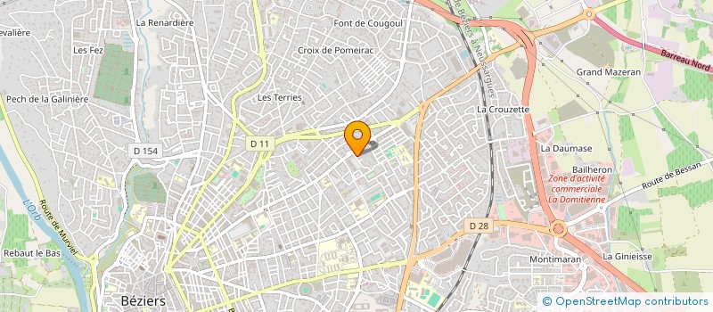 localisation de l'entreprise SOCIETE NOUVELLE LOGICA à BEZIERS