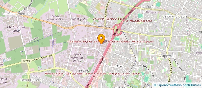 localisation de l'entreprise SOCIETE NOUVELLE LSA à MERIGNAC