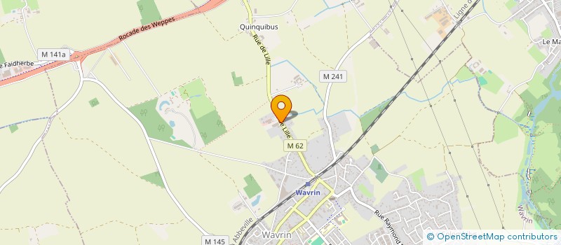 localisation de l'entreprise SOCIETE NOUVELLE MADOMIEL  WAVRIN