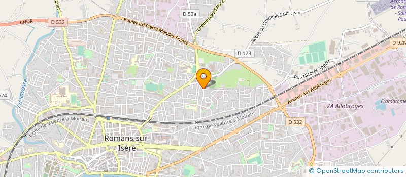 localisation de l'entreprise SOCIETE NOUVELLE MAJHOR IMPORT à ROMANS-SUR-ISERE
