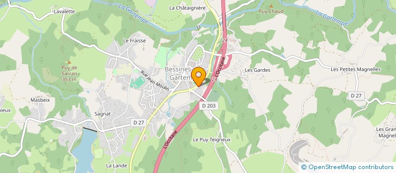 localisation de l'entreprise SOCIETE NOUVELLE MARIE à BESSINES-SUR-GARTEMPE