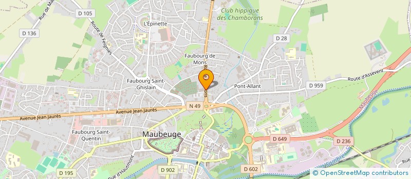 localisation de l'entreprise SOCIETE NOUVELLE MAUBEUGE AUTOMOBILE  MAUBEUGE