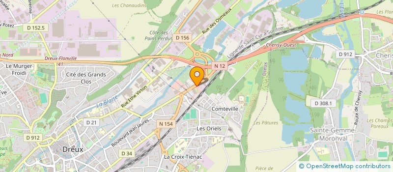 localisation de l'entreprise SOCIETE NOUVELLE MECANIQUE GENERALE AMOURETTE à DREUX