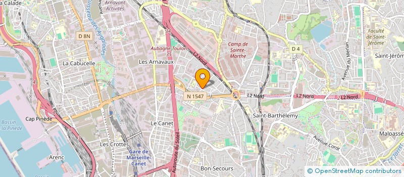 localisation de l'entreprise SOCIETE NOUVELLE MERUGOM à MARSEILLE