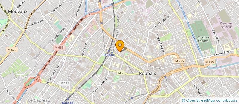 localisation de l'entreprise SOCIETE NOUVELLE MIROITERIE TROUSSON  ROUBAIX