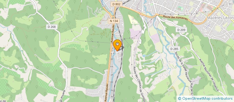 localisation de l'entreprise SOCIETE NOUVELLE MOLUDO  UZOS