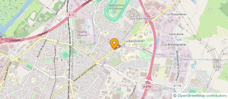 localisation de l'entreprise SOCIETE NOUVELLE ORFEVRERIE D'ANJOU à ANGERS