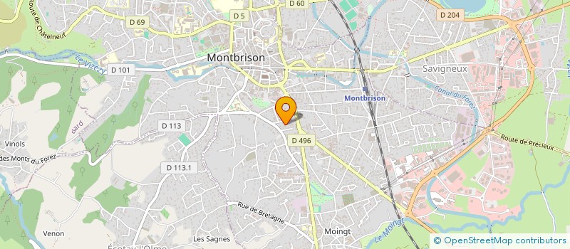 localisation de l'entreprise SOCIETE NOUVELLE OUTILLAGE UNIC  MONTBRISON